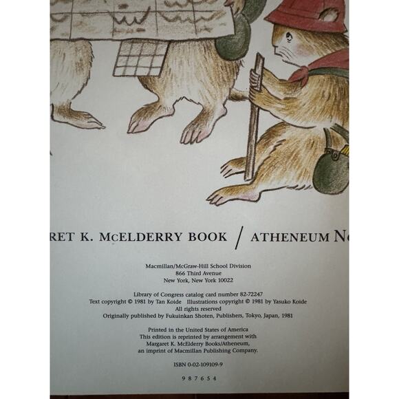 May We Sleep Here Tonight Tan Koide XL Oversized Picture Book 1981 15x18 Vintage - Picture 11 of 11